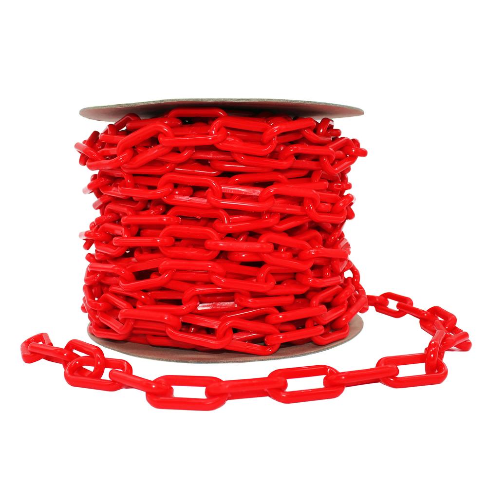 Foto 5 pulgar | Rollo de Cadena Plástica Maple Safe Roja 25 m