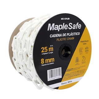 Foto 1 | Rollo de Cadena Plástica Maple Safe Blanca 25 m