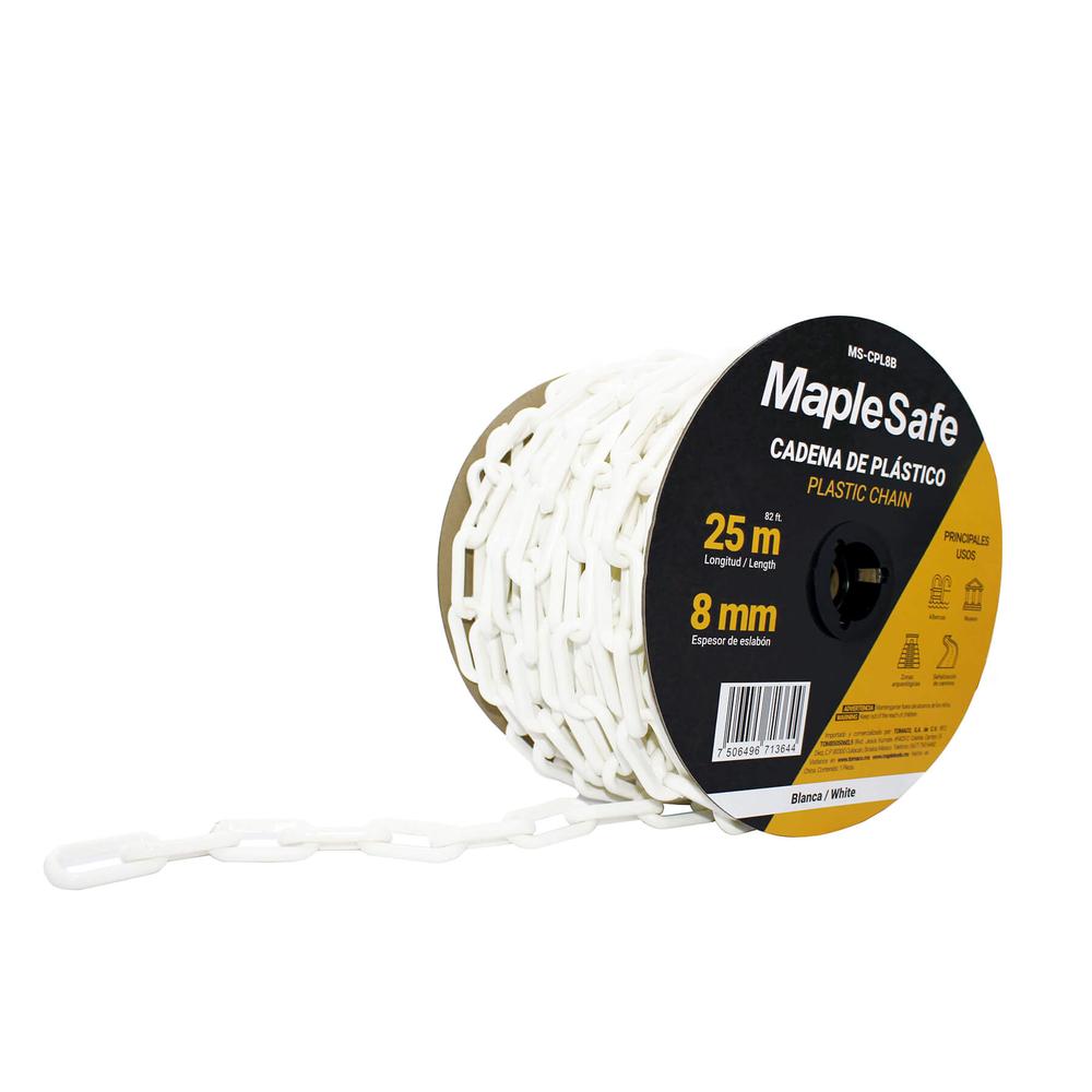 Foto 5 | Rollo de Cadena Plástica Maple Safe Blanca 25 m