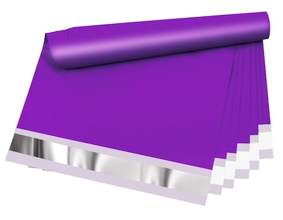 Foto 1 | Bolsas 25 x 35 cm + 2 Plumas 200 Piezas Moradas