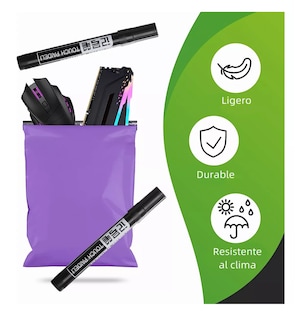 Foto 5 | Bolsas 25 x 35 cm + 2 Plumas 200 Piezas Moradas