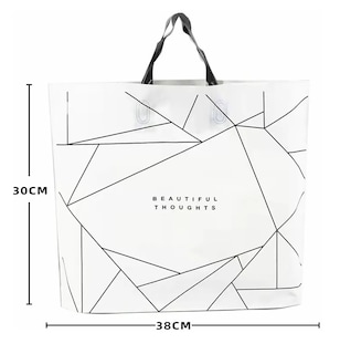 Foto 2 | Bolsa de Regalo 38 × 30 cm 50 Piezas Blancas