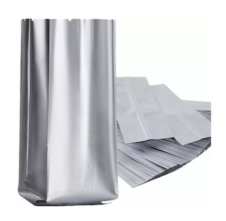 Foto 1 | Bolsas Metalizadas Polietileno Triple Café/alimentos 250g Plata