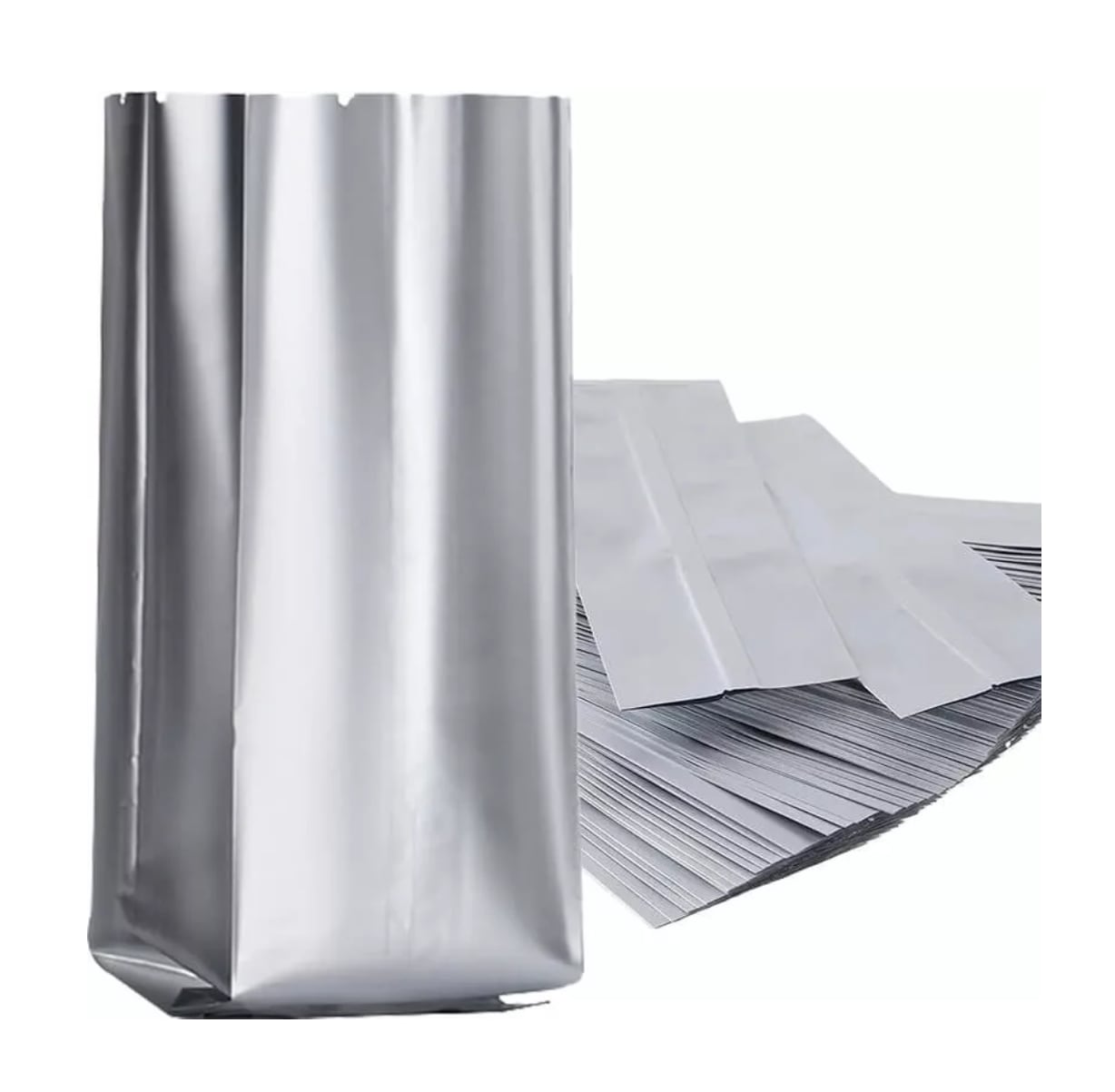 Bolsas Metalizadas Polietileno Triple Café/alimentos 250g Plata $592