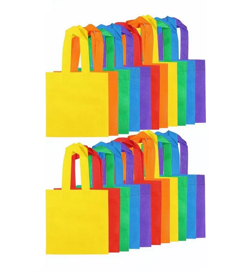 Foto 3 pulgar | Mini Bolsas Ecológicas Tejidas 20 x 20 cm Multicolor 30 Piezas