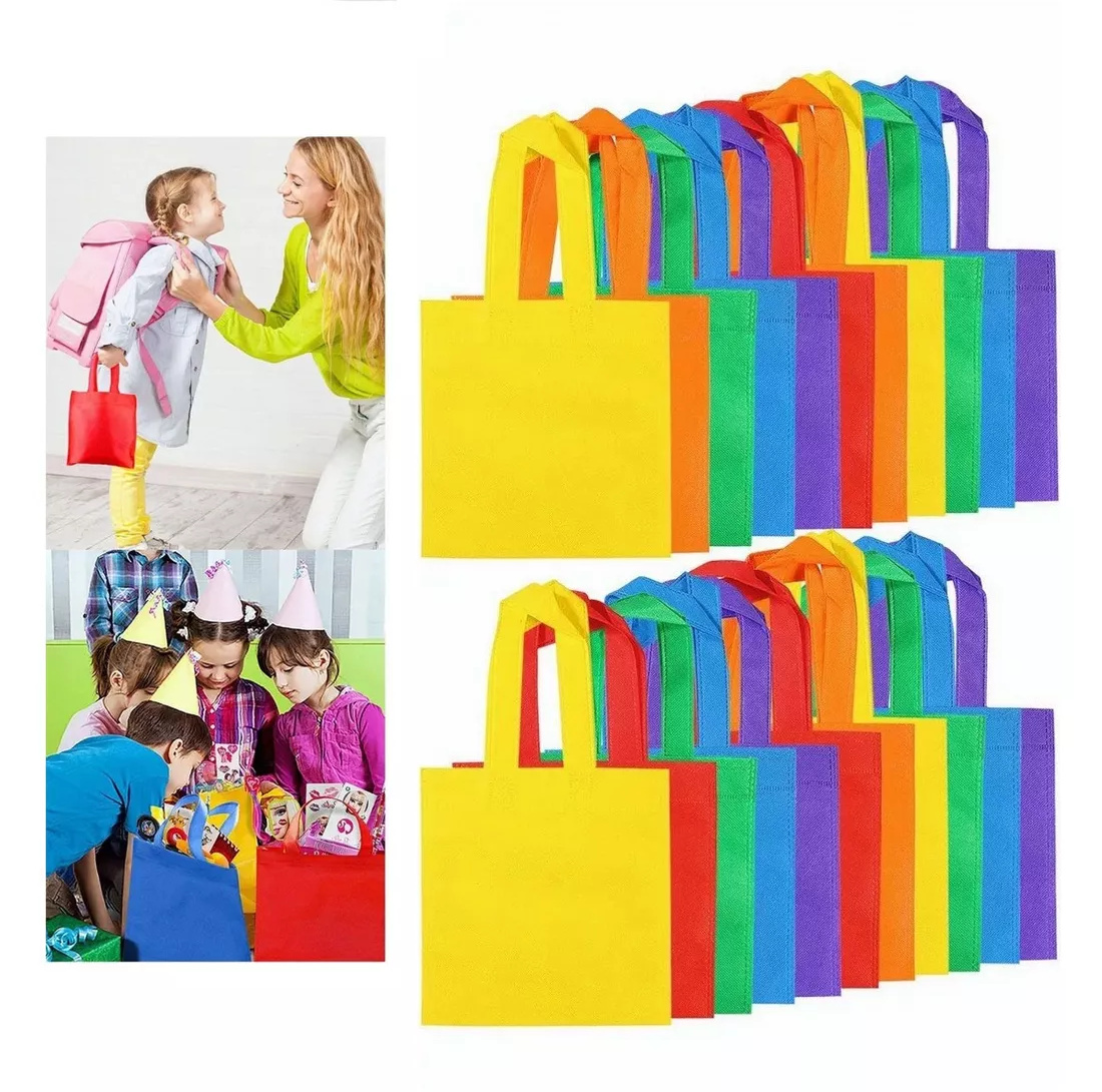 Foto 4 pulgar | Mini Bolsas Ecológicas Tejidas 20 x 20 cm Multicolor 30 Piezas