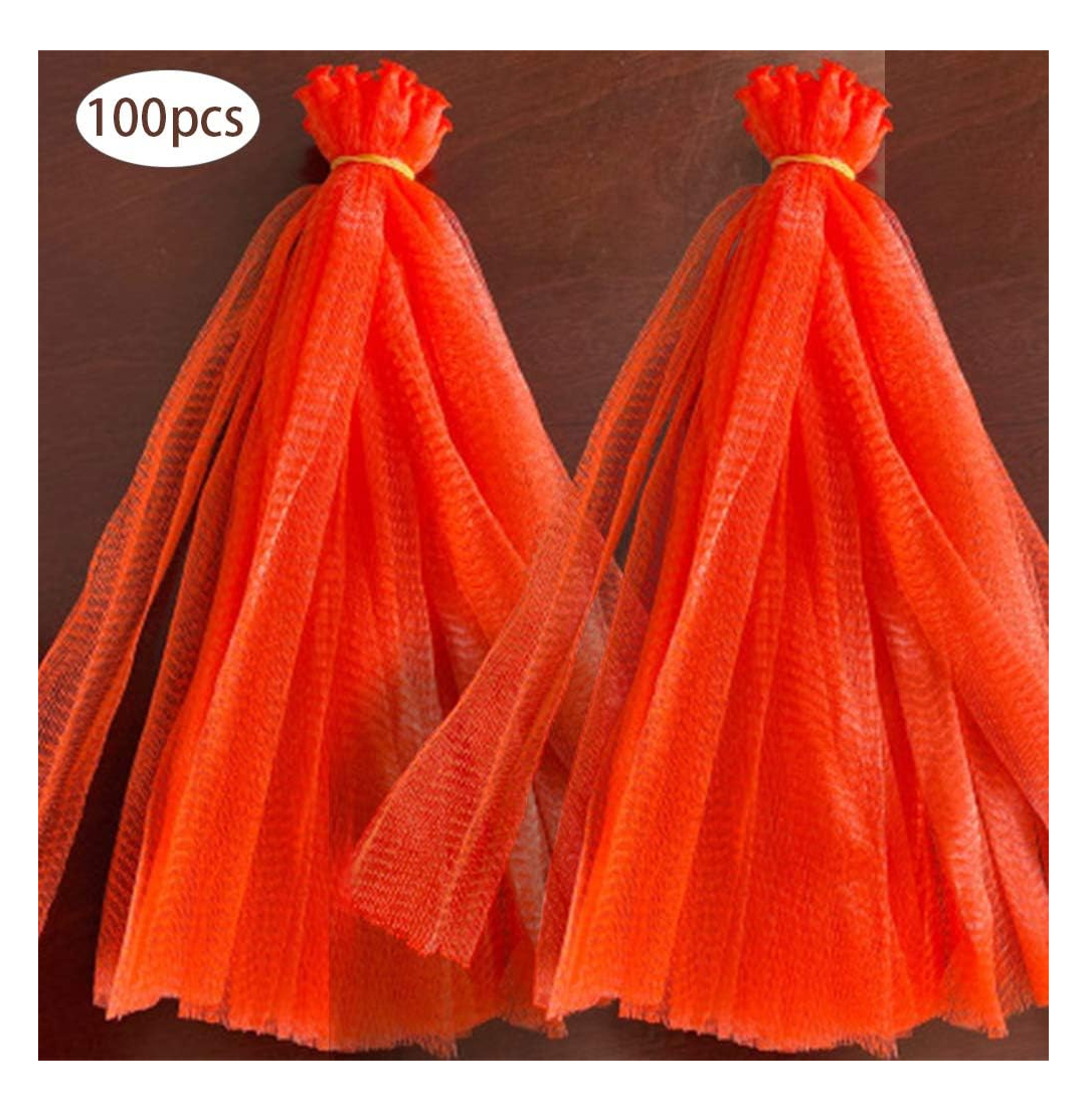 Foto 6 pulgar | Bolsas de Red Malla Plástica Frutas 100 Piezas Rojas