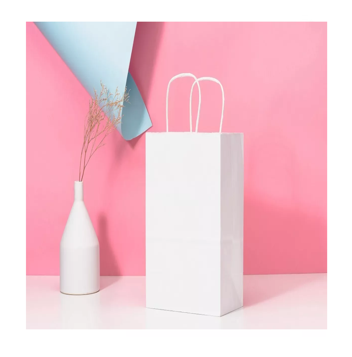 Foto 6 pulgar | Bolsa Belug de Papel Kraft con Asa 50 Piezas