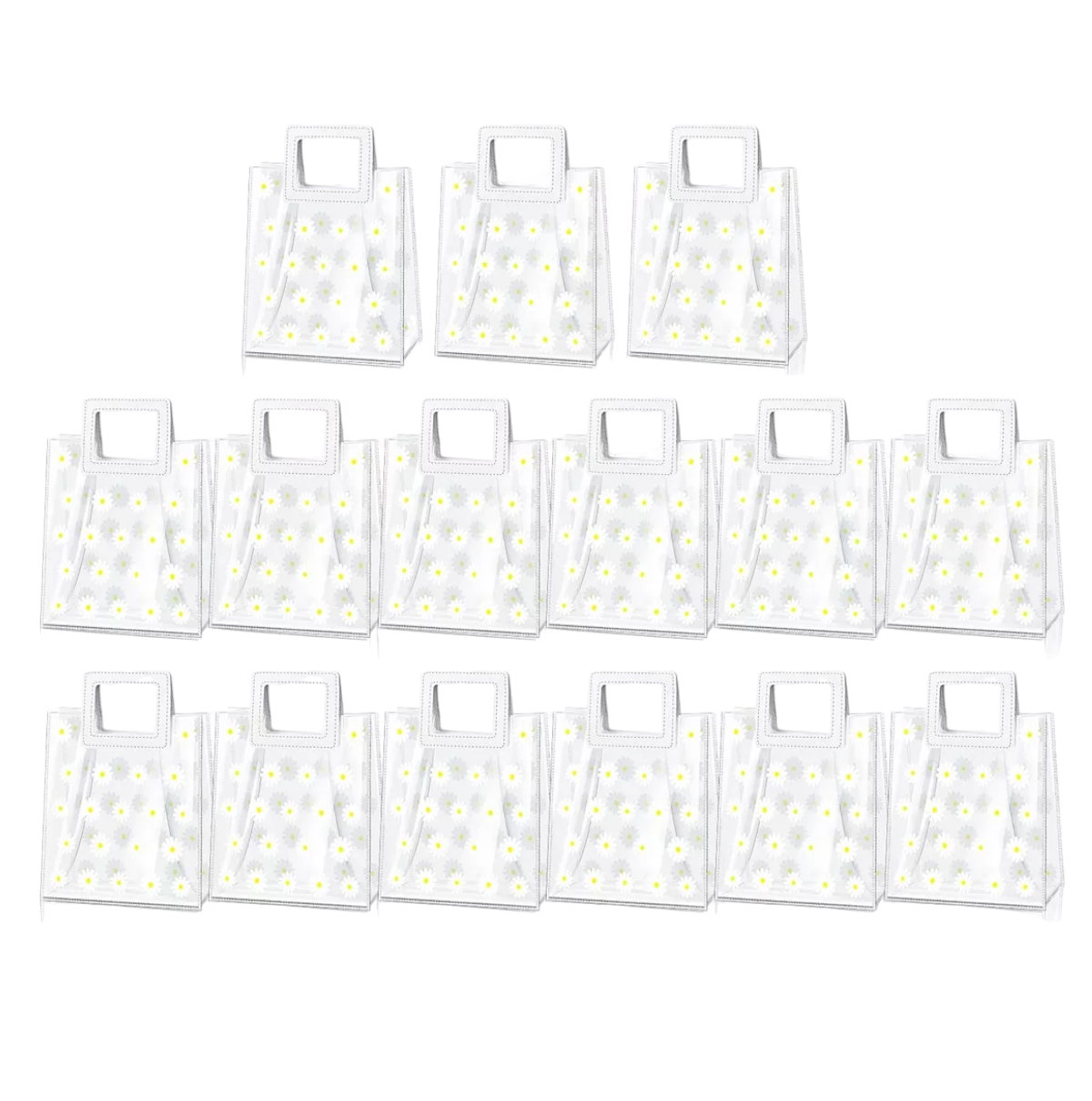 Foto 2 pulgar | 15 Bolsas de Regalo con Asa Transparentes