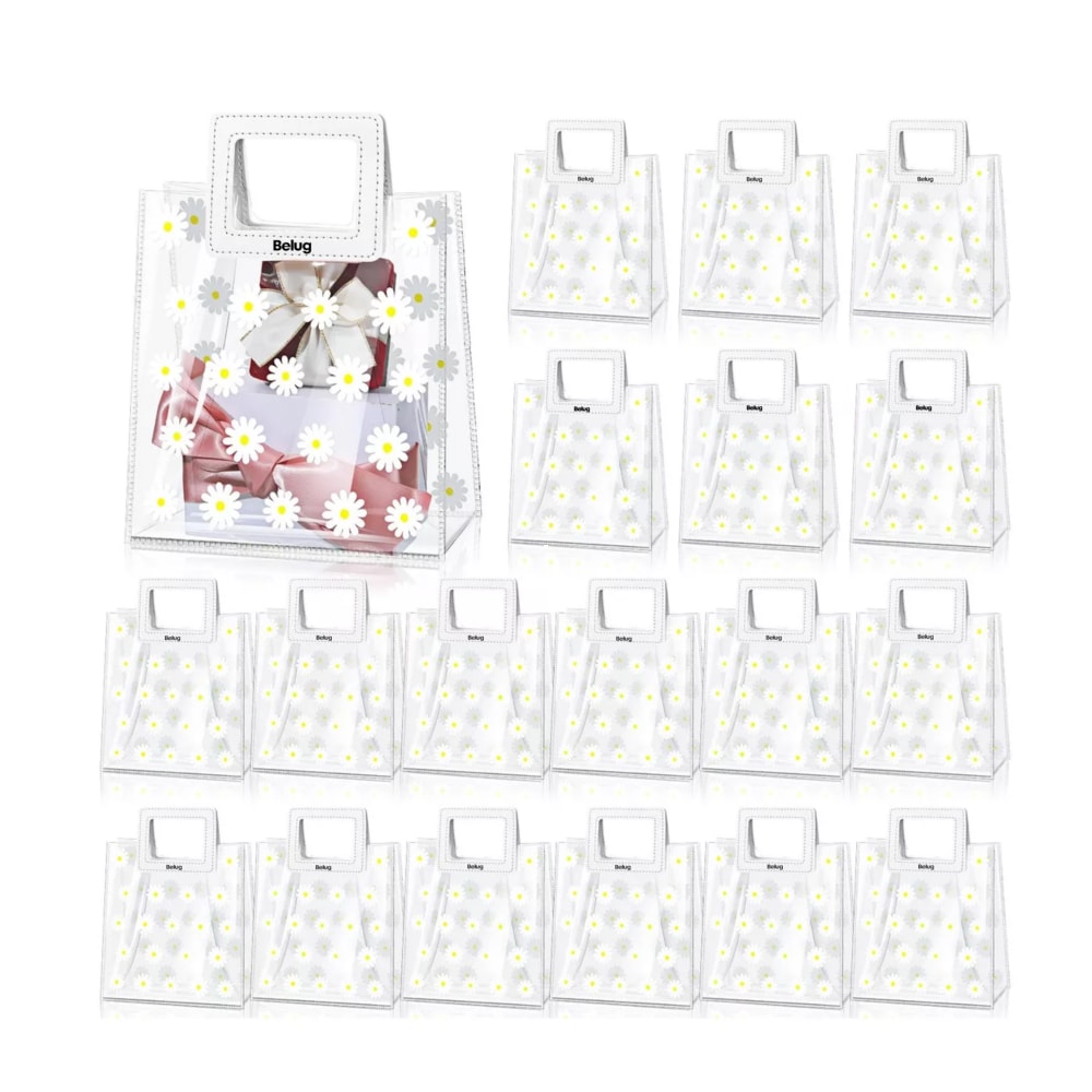 15 Bolsas de Regalo con Asa Transparentes $532