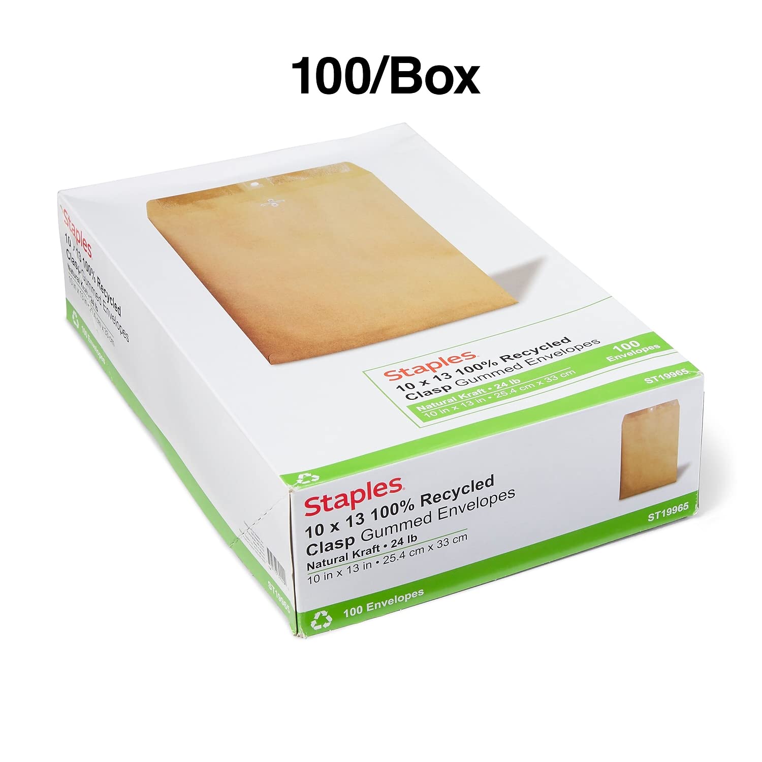 Foto 4 pulgar | Grapas Para Sobres 100% Recicladas De 10 X 13 Cm Con Cierre, 100 Unidades Por Caja - Venta Internacional.