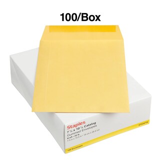 Foto 4 | Envoltorio Staples Con Solapa Engomada Kraft, 7,5 X 10,5 Cm, Color Marrón, 100 Unidades - Venta Internacional.