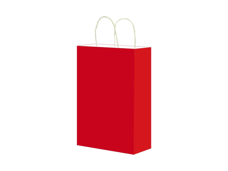 Bolsa de Papel Bond Optimus Roja Mediana Con Asa $129