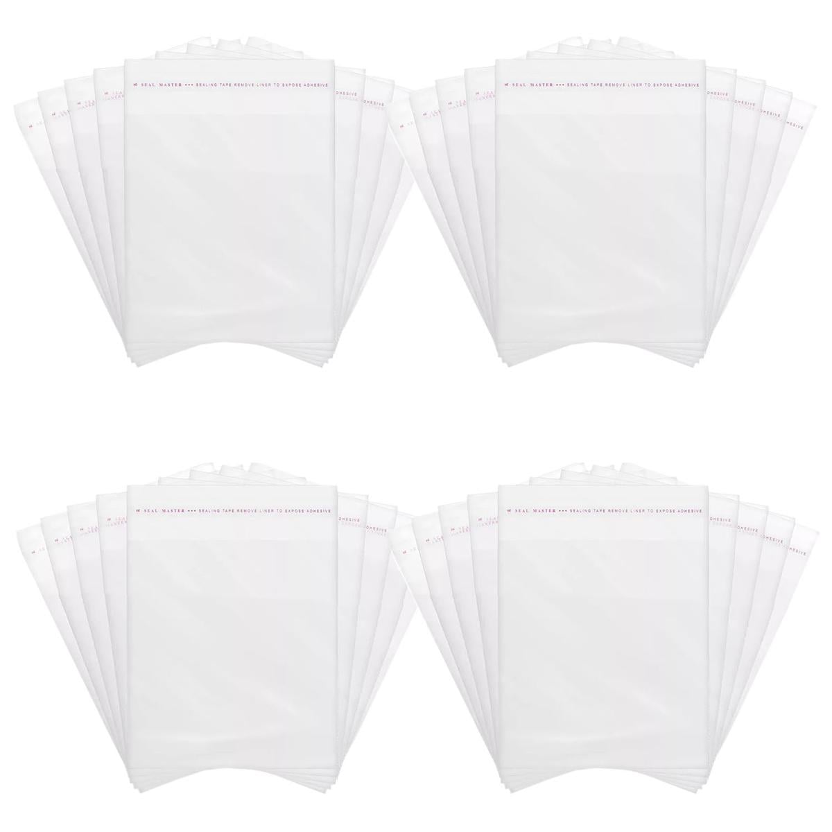 Bolsas de Celofán con Pegamento Office Supply 400 Piezas Transparente $612