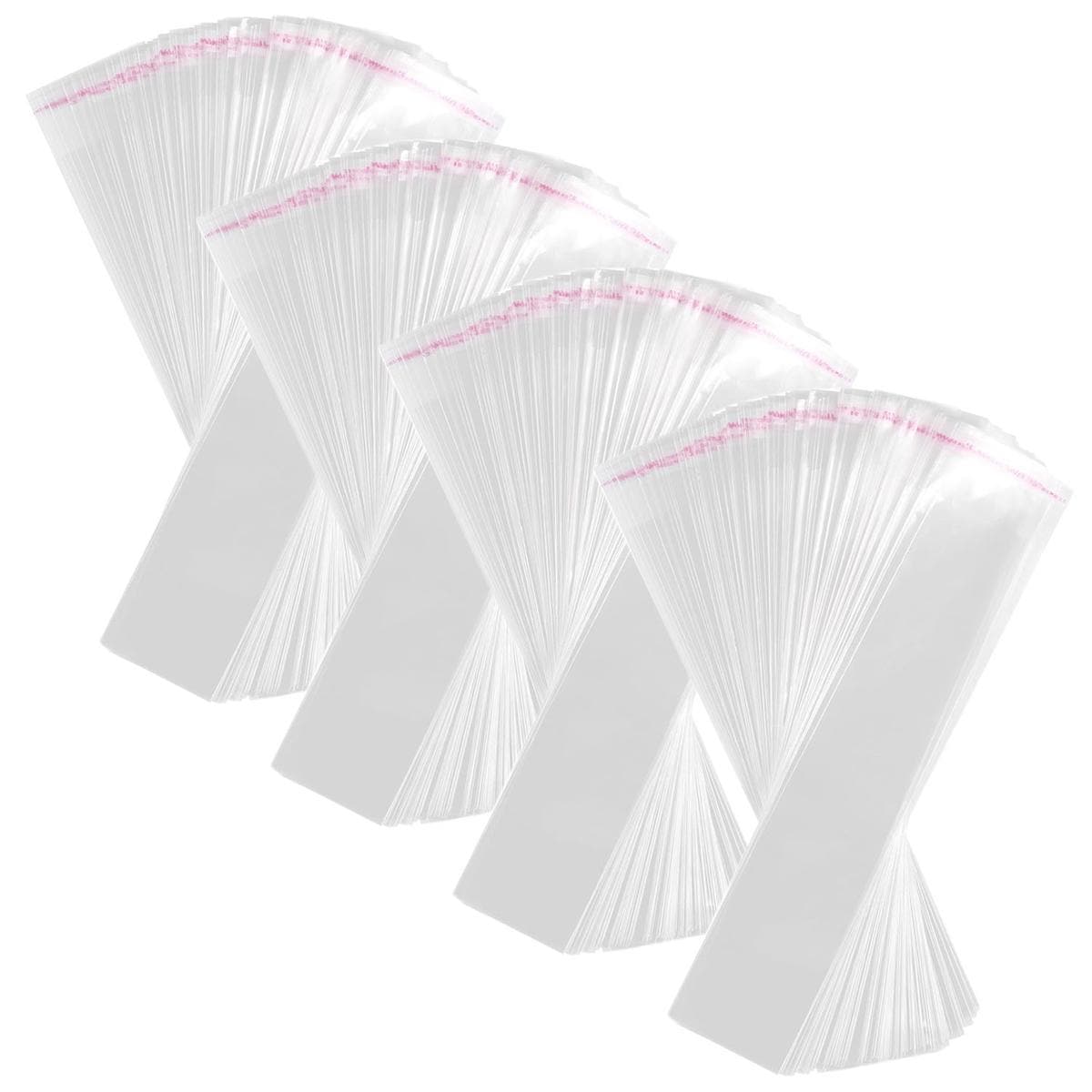Bolsas de Celofán con Sellado Office Supply 400 Piezas Transparente $726