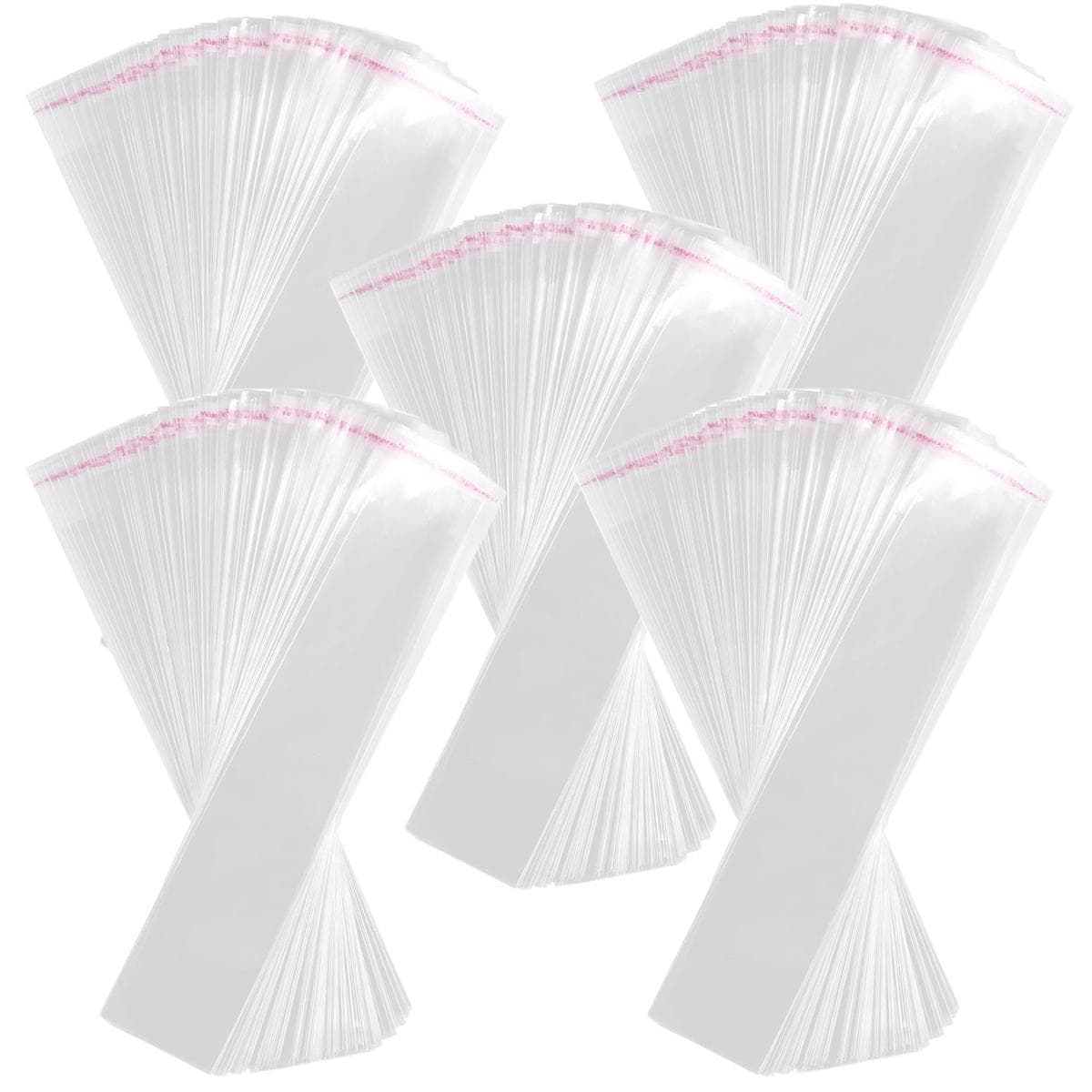 Bolsas de Celofán con Solapa Mxcoz-005 Office Supply 500 Piezas Transparente $866