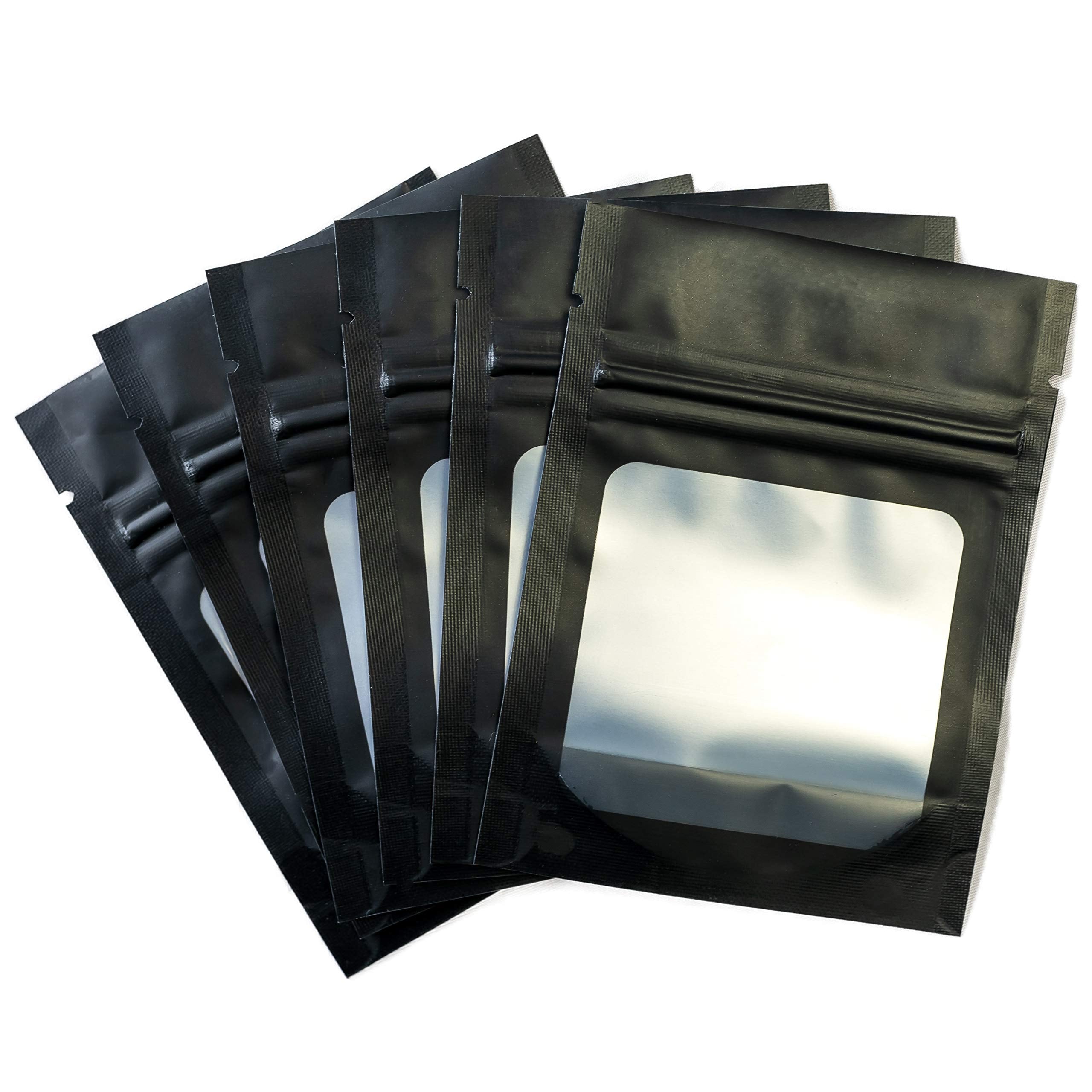 Bolsas de Aluminio Resellables 3 X 4 Pulgadas 100 Unidades Negras - Venta Internacional $609