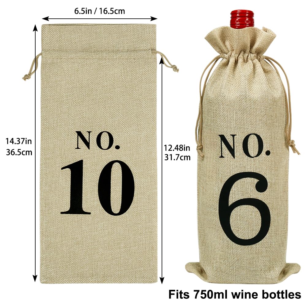 Foto 3 pulgar | Bolsas De Vino Shintop Yute, 10 Unidades, Numeradas, 750 Ml, Para Degustación A Ciegas - Venta Internacional.