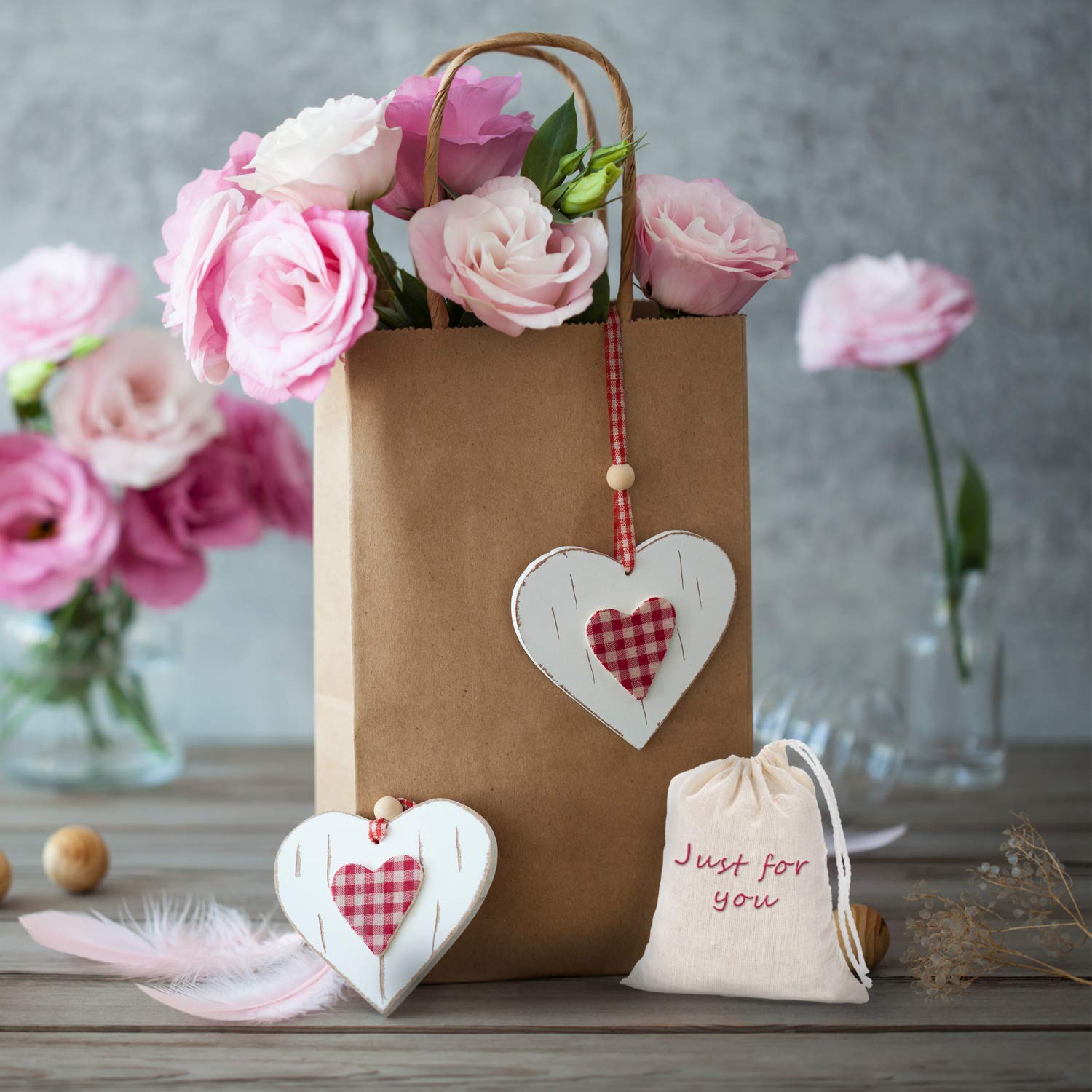Foto 5 | Bolsas De Muselina Tatuo 50 Piezas De Algodón Con Cordón De 10 X 15 Cm - Venta Internacional.