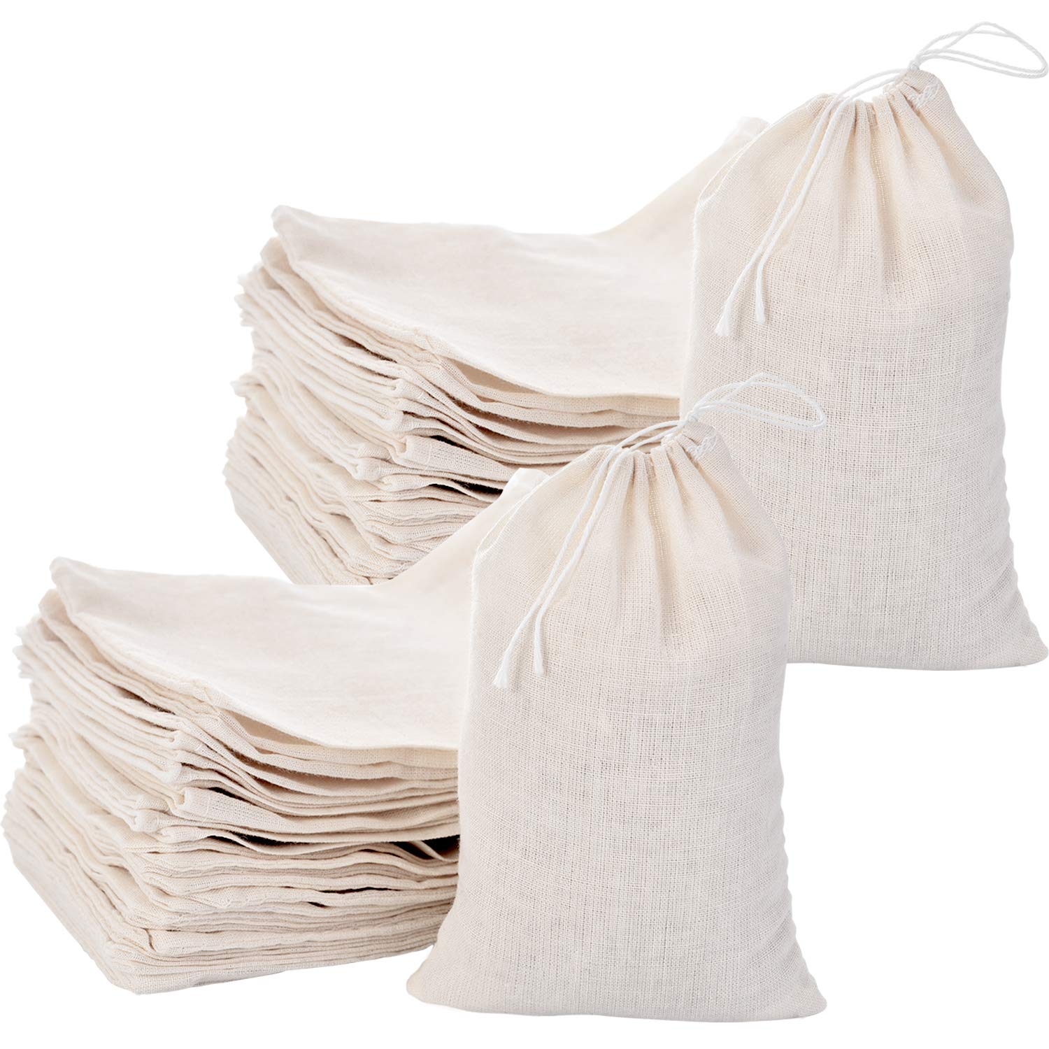 Bolsas De Muselina Tatuo, Paquete De 200 Bolsas De Arpillera Con Cordón - Venta Internacional.