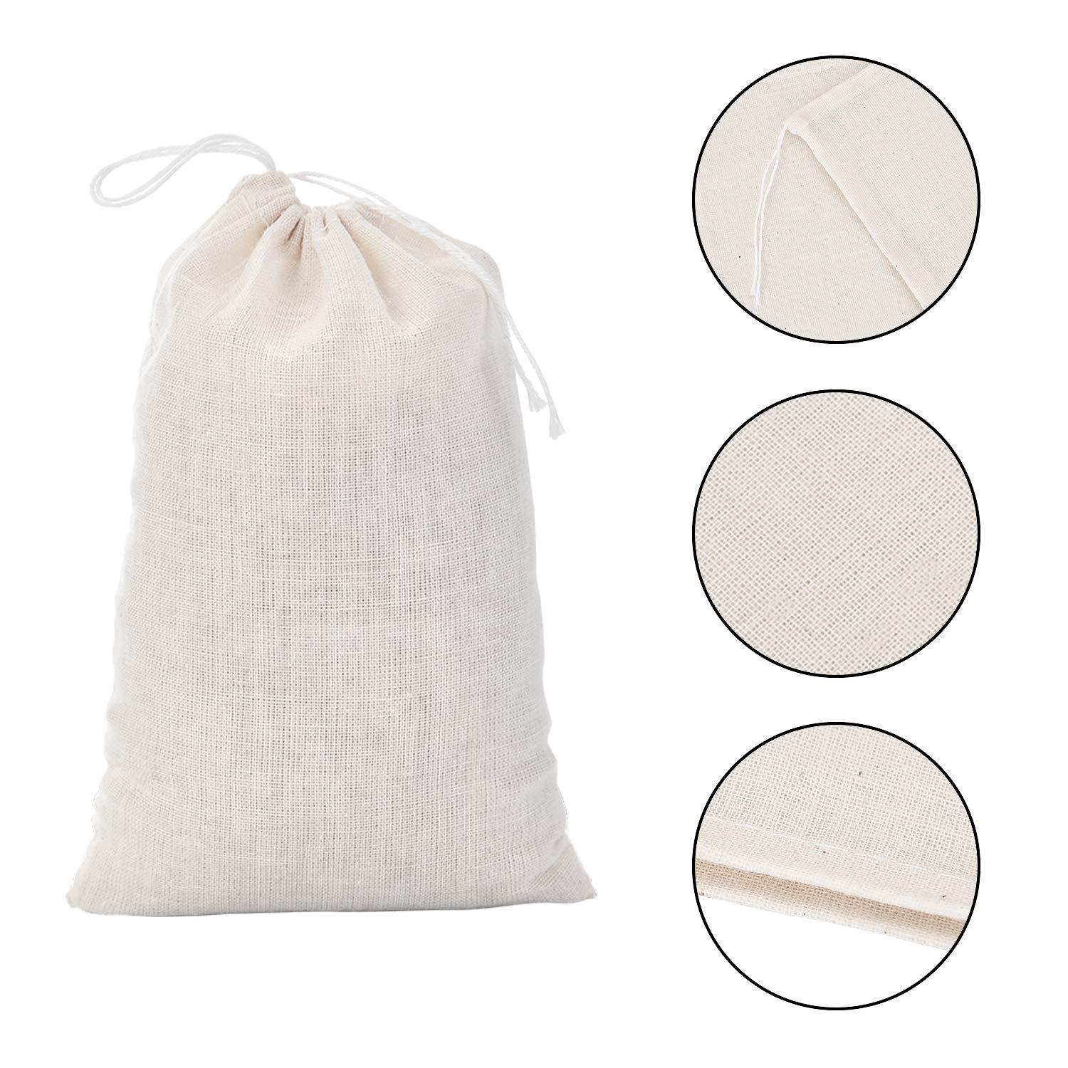 Foto 4 pulgar | Bolsas De Muselina Tatuo, Paquete De 200 Bolsas De Arpillera Con Cordón - Venta Internacional.