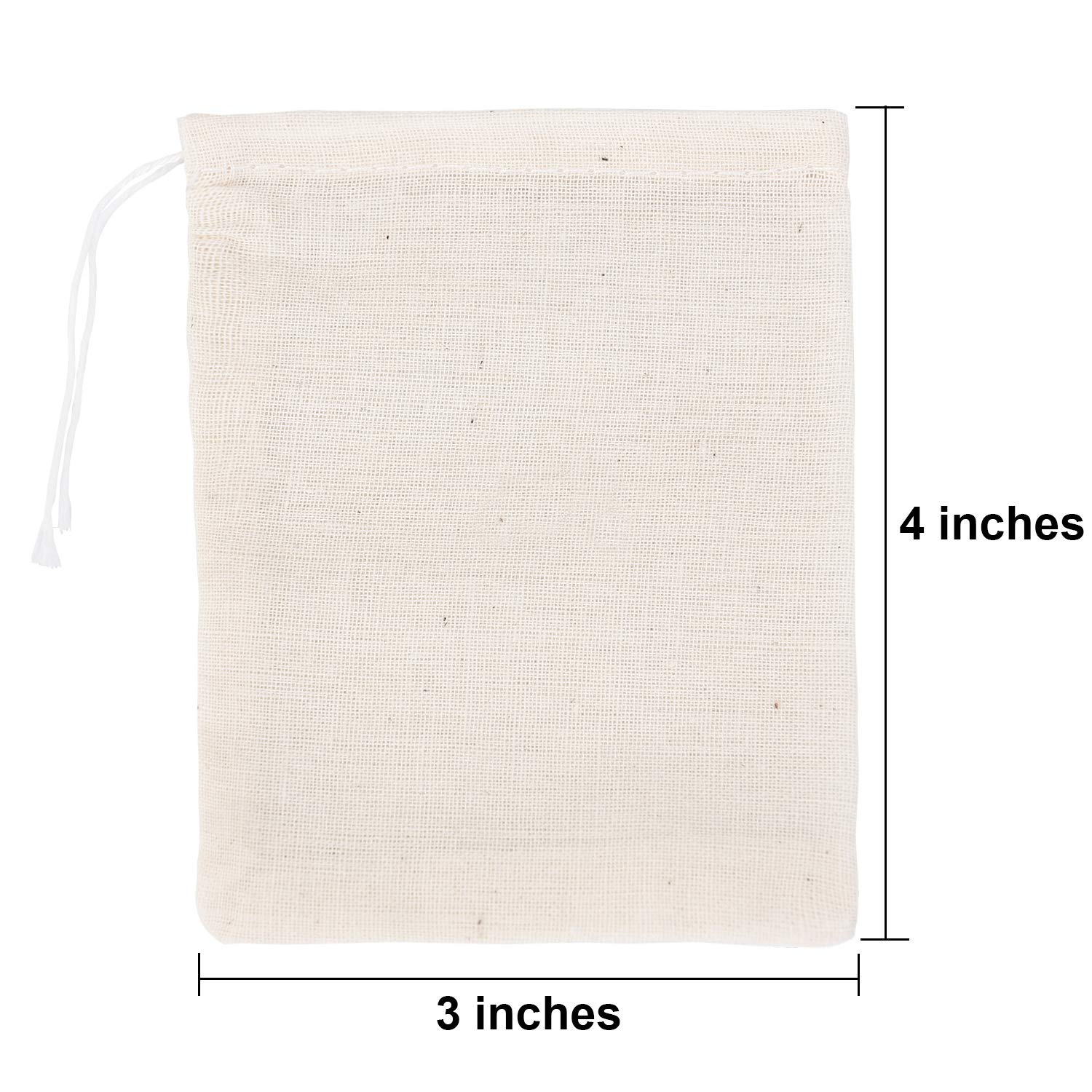 Foto 2 | Bolsas De Muselina Tatuo, Paquete De 200 Bolsas De Arpillera Con Cordón, 8 X 10 Cm - Venta Internacional.