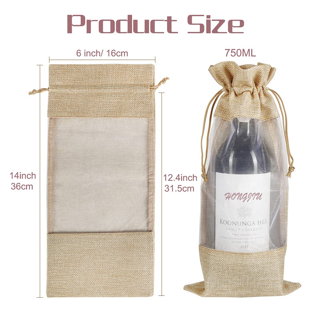 Foto 2 | Bolsas de Yute de Arpillera Shintop de 750 Ml con Ventana 10 Unidades- Venta Internacional