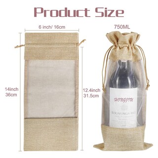 Foto 2 | Bolsas de Yute de Arpillera Shintop de 750 Ml con Ventana 10 Unidades- Venta Internacional