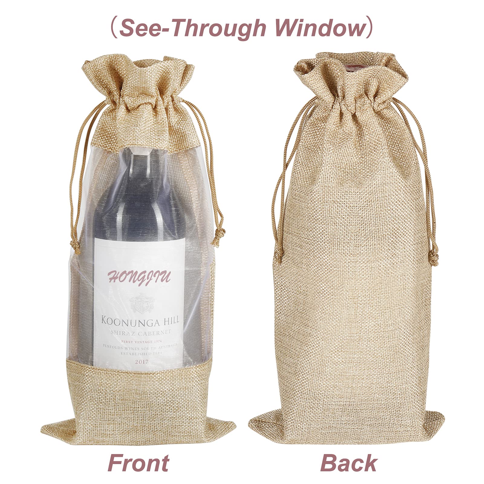 Foto 4 | Bolsas de Yute de Arpillera Shintop de 750 Ml con Ventana 10 Unidades- Venta Internacional