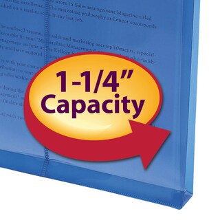 Foto 3 | Sobre De Polietileno Smead 1.25 Con Expansión En La Parte Superior, Letras Azules, Paquete De 5 - Venta Internacional.
