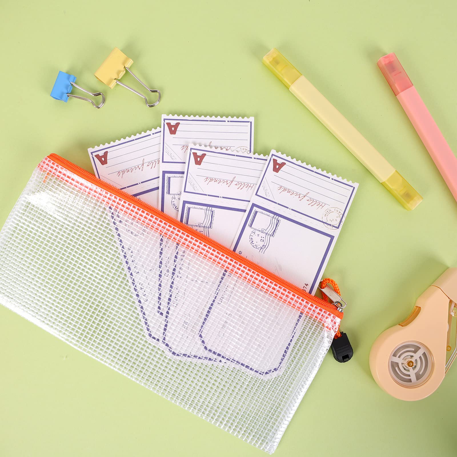 Foto 7 pulgar | Bolsa De Malla Con Cremallera Eoout, 72 Unidades, 16 Colores, 23,5 X 11,5 Cm, Pvc - Venta Internacional.