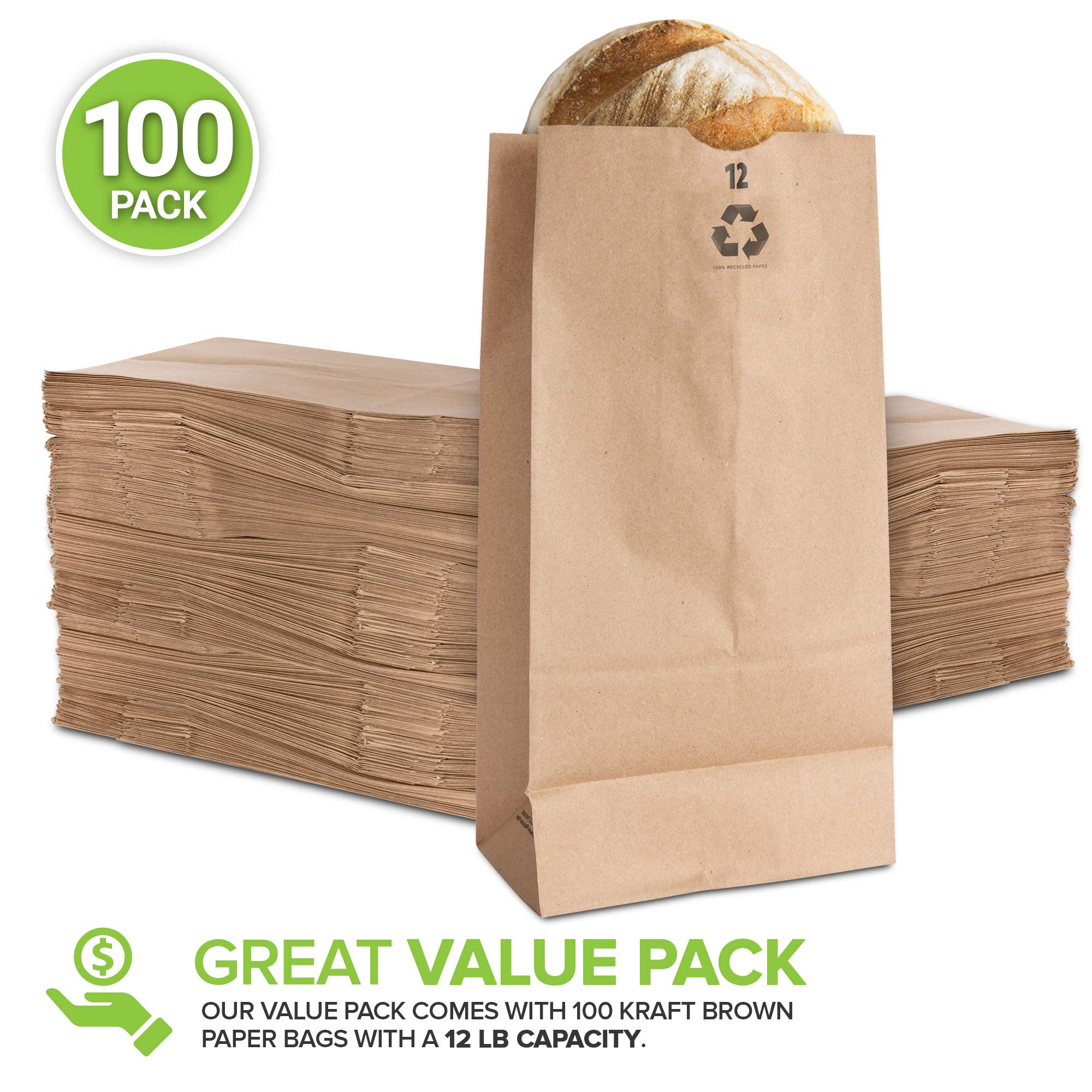 Foto 2 | Bolsas de Papel Stock Your Home Kraft Capacidad 5.4 kg 100 Piezas - Venta Internacional