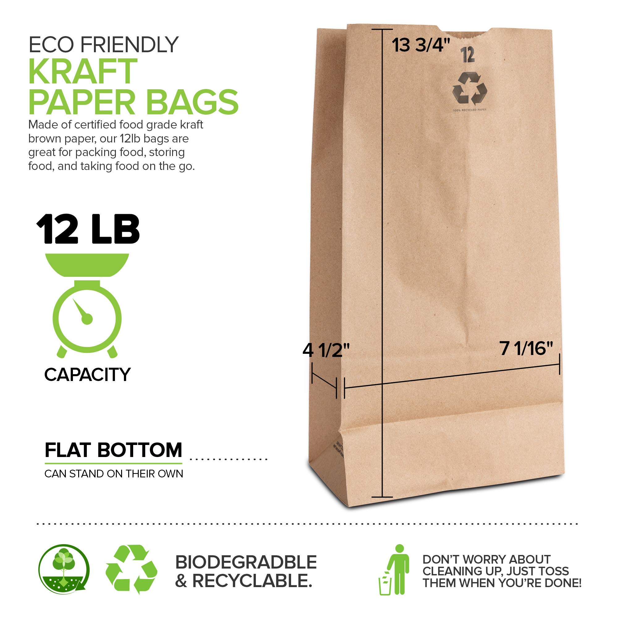 Foto 4 pulgar | Bolsas de Papel Stock Your Home Kraft Capacidad 5.4 kg 100 Piezas - Venta Internacional
