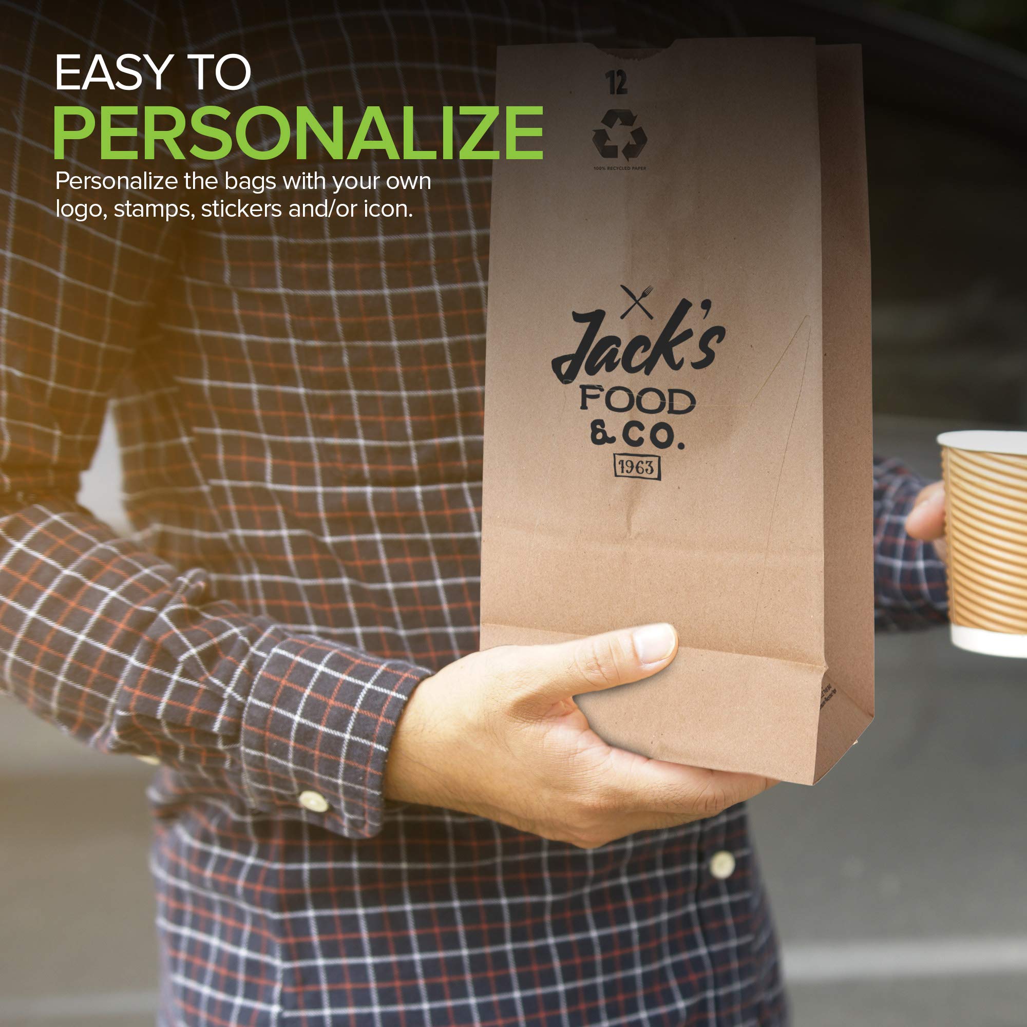Foto 4 | Bolsas de Papel Stock Your Home Kraft Capacidad 5.4 kg 100 Piezas - Venta Internacional