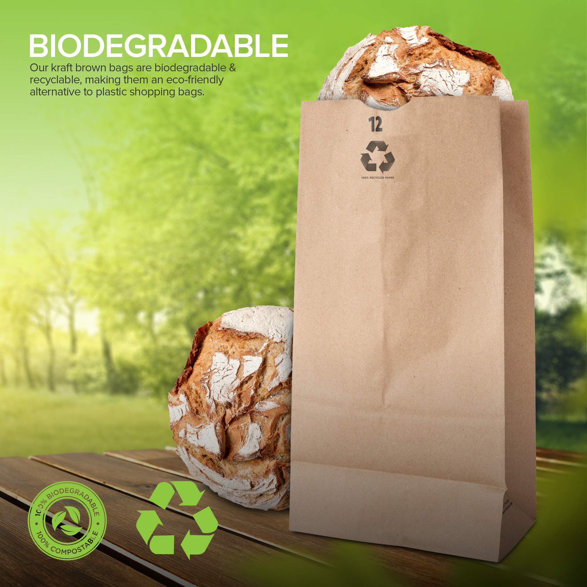 Foto 6 | Bolsas de Papel Stock Your Home Kraft Capacidad 5.4 kg 100 Piezas - Venta Internacional