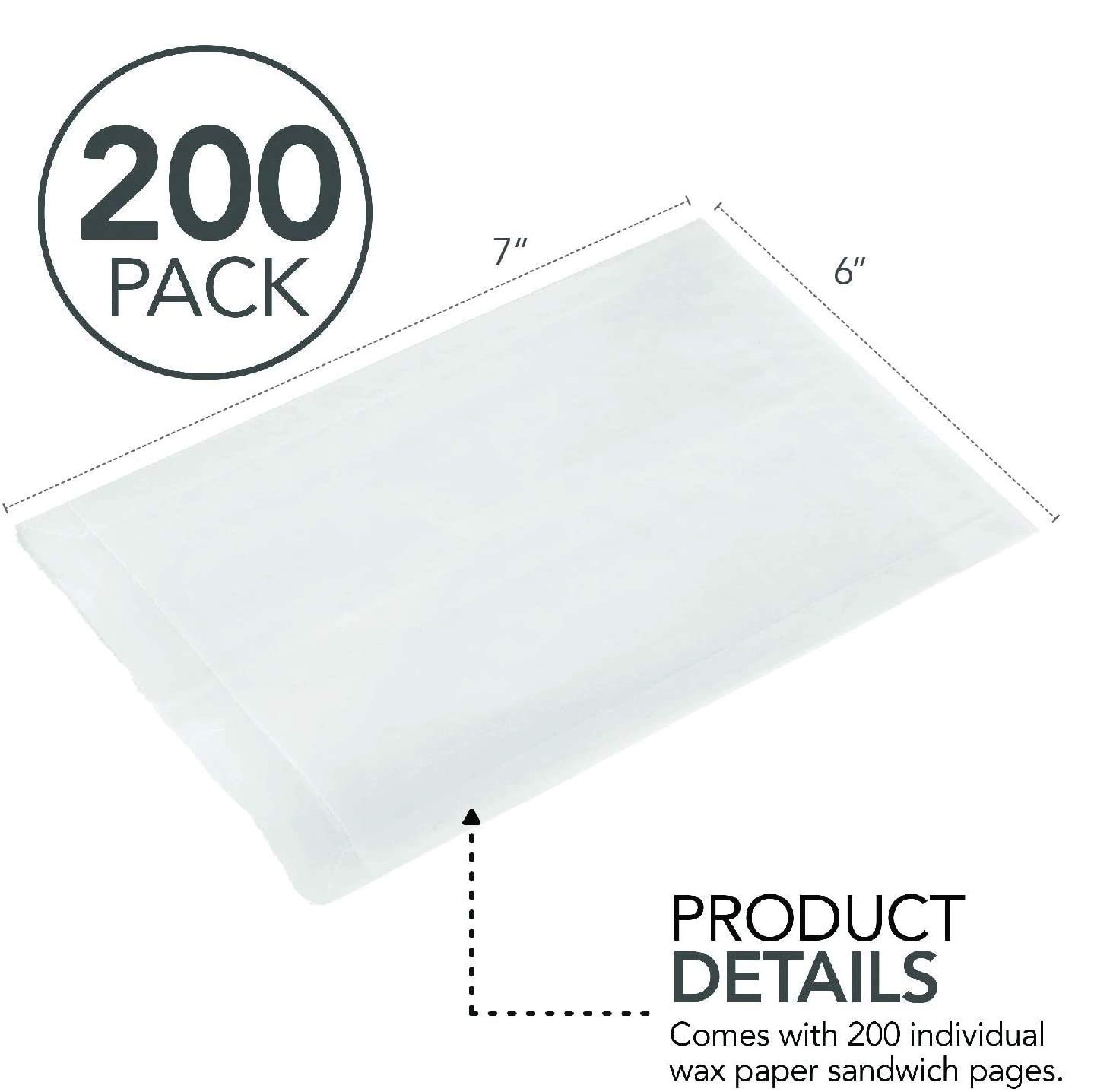 Foto 3 pulgar | Bolsas Para Sándwiches Stock Your Home  Papel Encerado  Paquete De 200 - Venta Internacional.