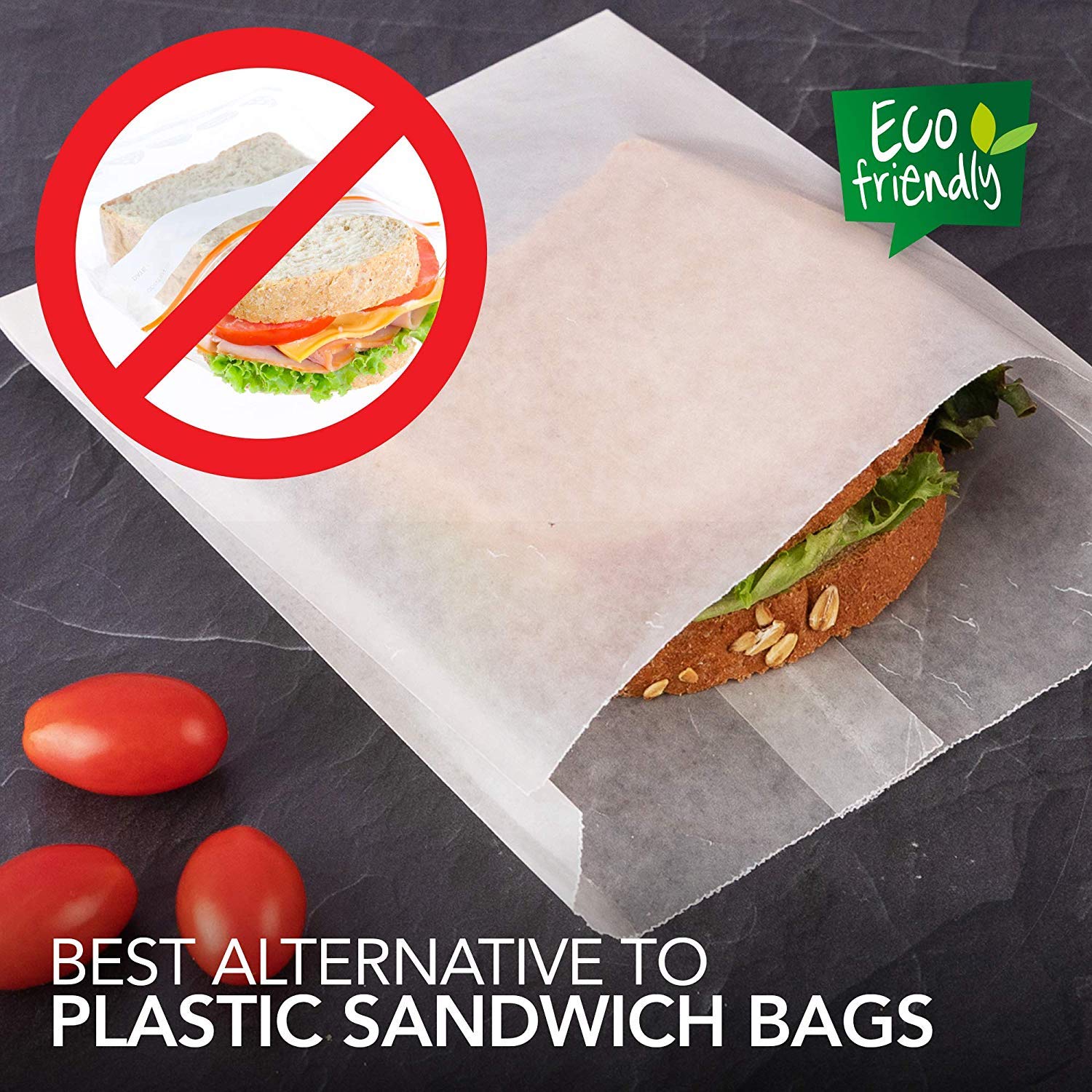 Foto 5 | Bolsas Para Sándwiches Stock Your Home  Papel Encerado  Paquete De 200 - Venta Internacional.
