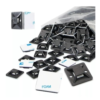 Foto 1 | Bases Adherible Negro/blanco Para Cincho 20mm Bolsa 500pzas