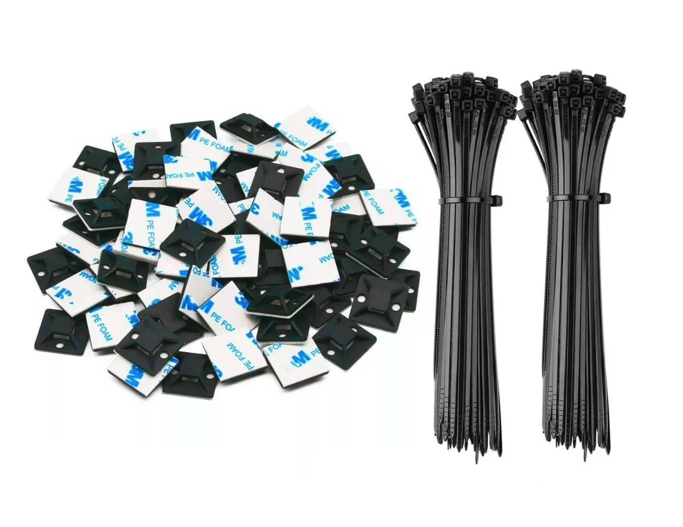 Foto 1 | Bases Adheribles con Cinchos de Plástico Belug color Negro