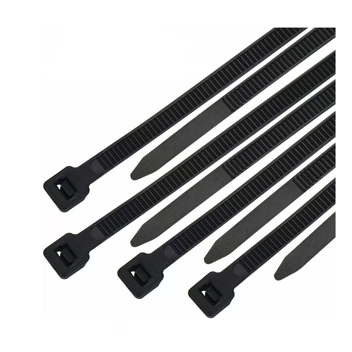 Foto 4 pulgar | Cinchos de Plástico Anti-UV Eo Safe Imports ESI-5200 color Negro 20 cm 500 Piezas