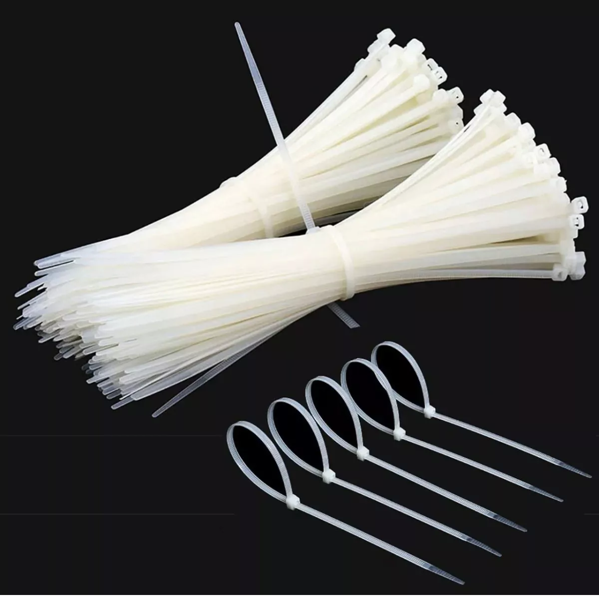 Foto 6 pulgar | Set Cinchos de Plástico Eo Safe Imports Esi-6701 color Blanco Bridas de Nylon 20 CM 1000 PZAS