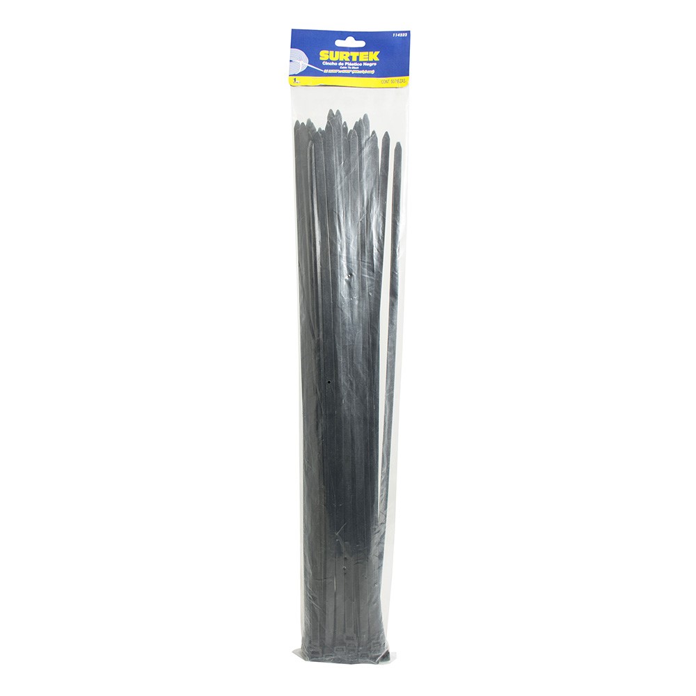 Cinchos Plástico C/multiusos 50 Piezas Negro Surtek