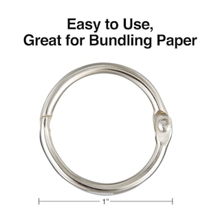 Foto 2 | Book Rings Staples 1804211, 2,54 Cm De Ancho, 100 Unidades, Color Plateado - Venta Internacional.