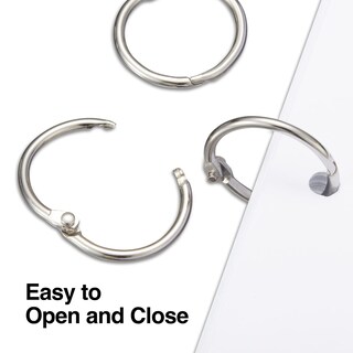 Foto 3 | Book Rings Staples 1804211, 2,54 Cm De Ancho, 100 Unidades, Color Plateado - Venta Internacional.