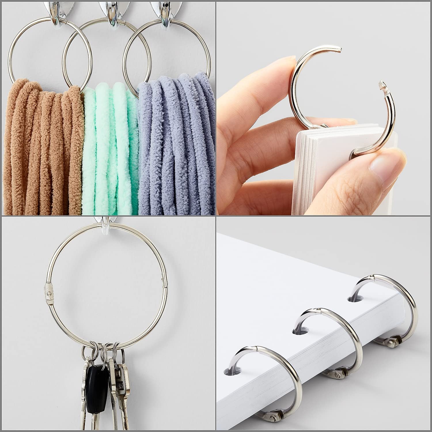 Foto 5 pulgar | Book Rings Staples 1804211, 2,54 Cm De Ancho, 100 Unidades, Color Plateado - Venta Internacional.