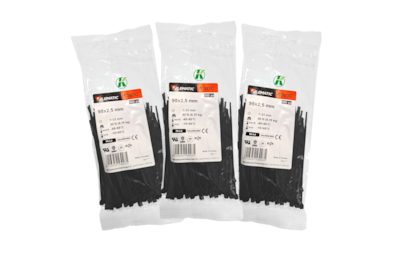 Foto 1 | Cincho Italiano Negro 98x2.5mm Elematic Exterior 300pz