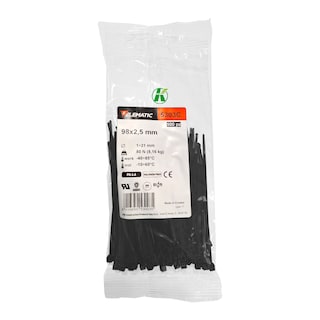 Foto 2 | Cincho Italiano Negro 98x2.5mm Elematic Exterior 300pz