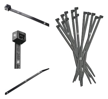 Foto 2 | Cincho Italiano Negro 98x2.5mm Elematic Para Exterior