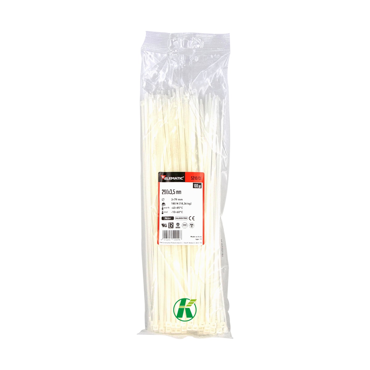 Cincho Italiano Blanco Natural 290x3.5mm Elematic Interior $237