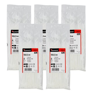 Foto 1 | Cinchos Italiano Blanco Natural 160x2.6mm Elematic Interior 500pz
